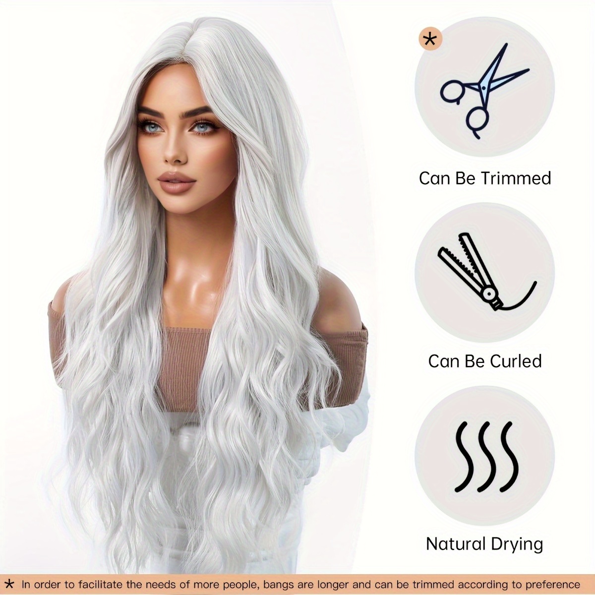 Hair Care Natur - Peruca de fibra sintética da marca