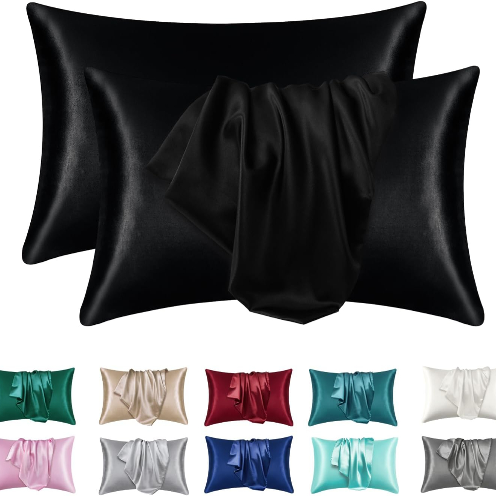 Satin Pillowcase Silk - 1/2 Peças Fronha de Cetim de