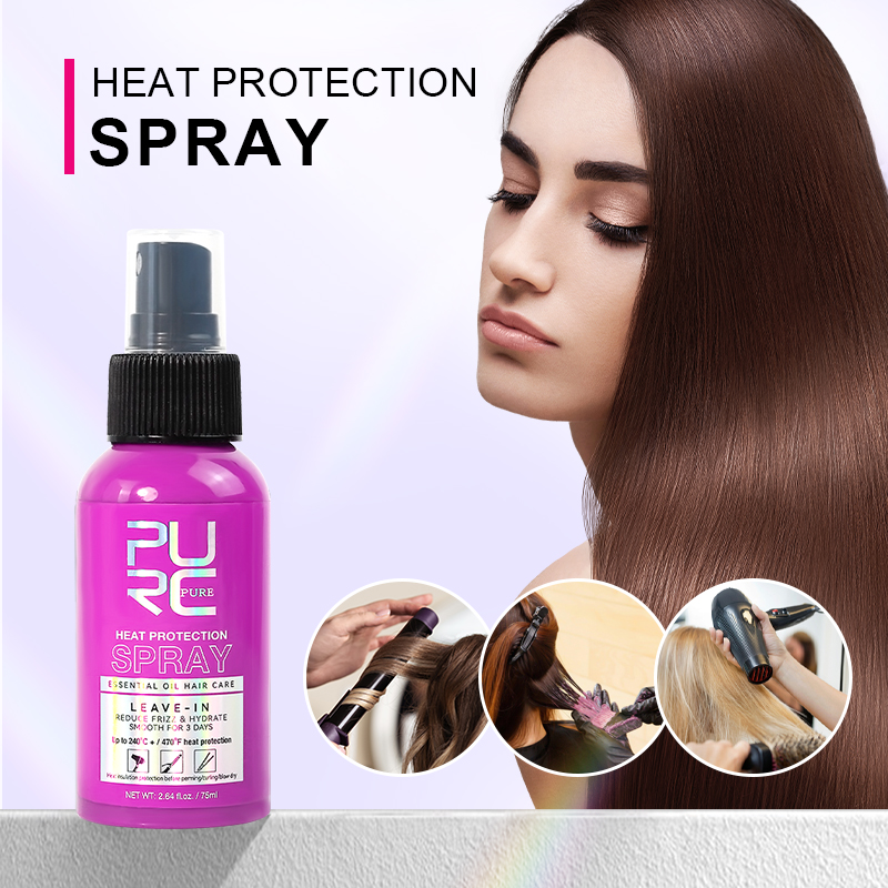 Hair Care Heat Protectant - Spray protetor térmico PURC Óleo de