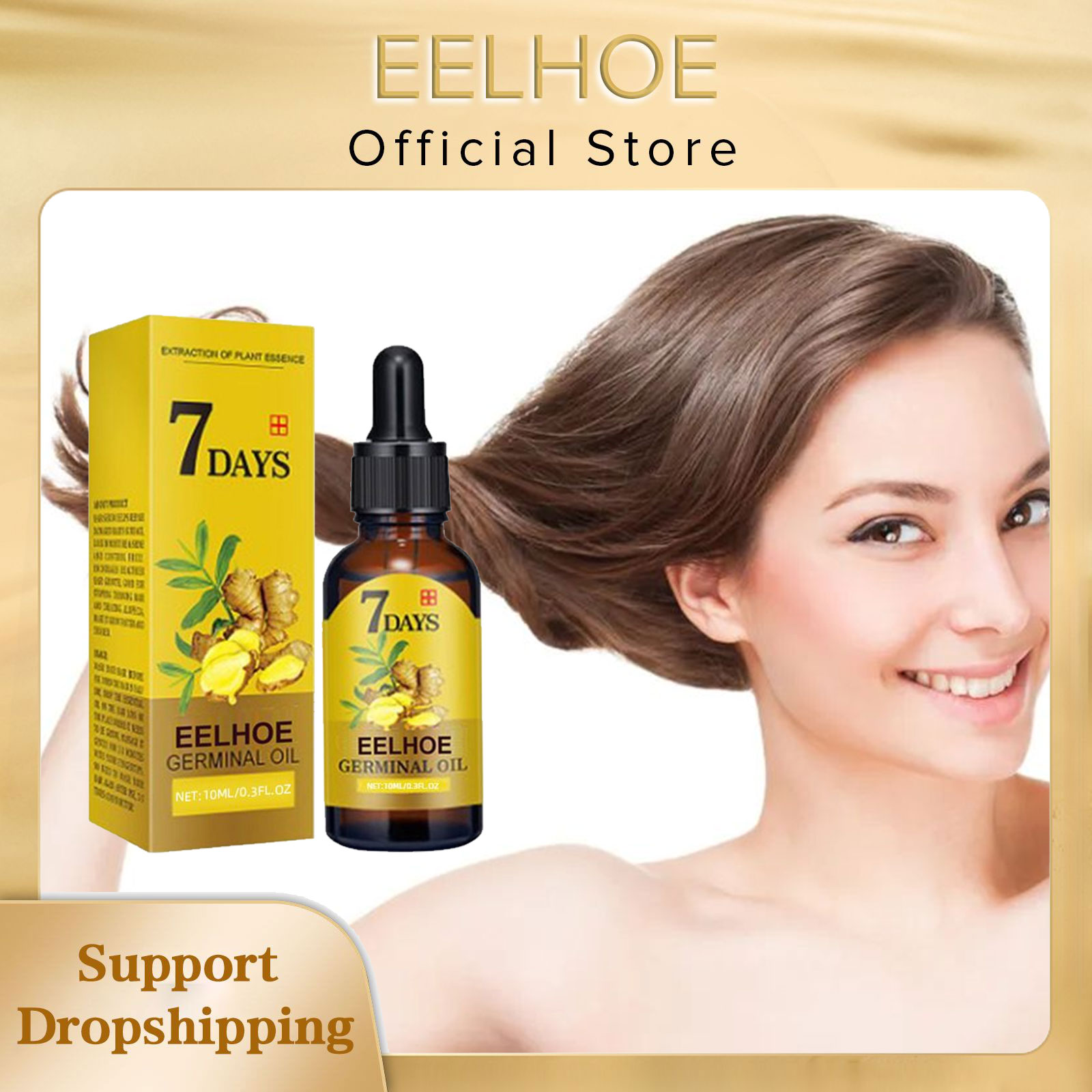 Hair Care Fragrance Essential Oil - Óleo de crescimento capilar de gengibre