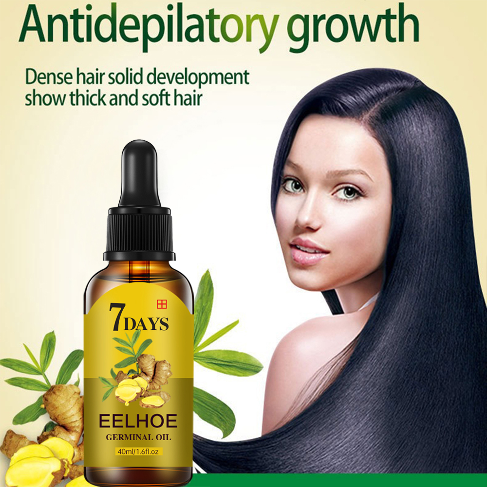 Hair Care Essence Oil - Óleo Essencial de Gengibre para Cabelo,