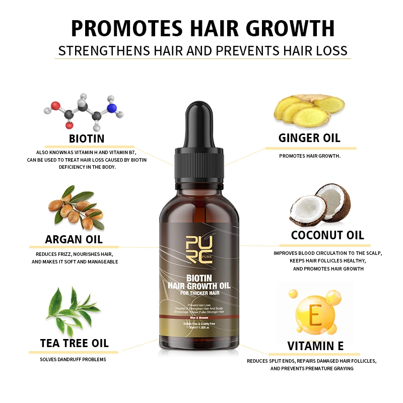 PURC-óleo de crescimento capil - Hair Care Essence Oil avaliação e preço