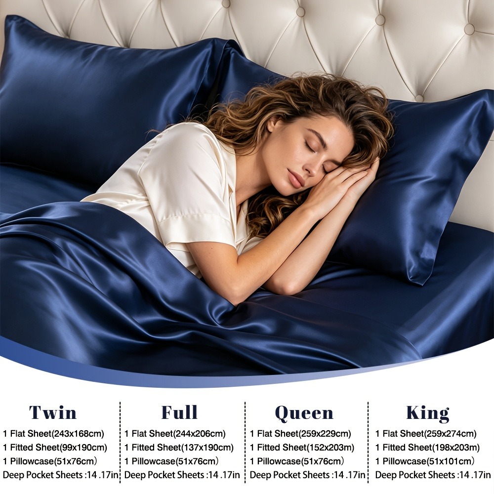 Conjunto de lençóis de cama em - Satin Pillowcase Silk avaliação e preço