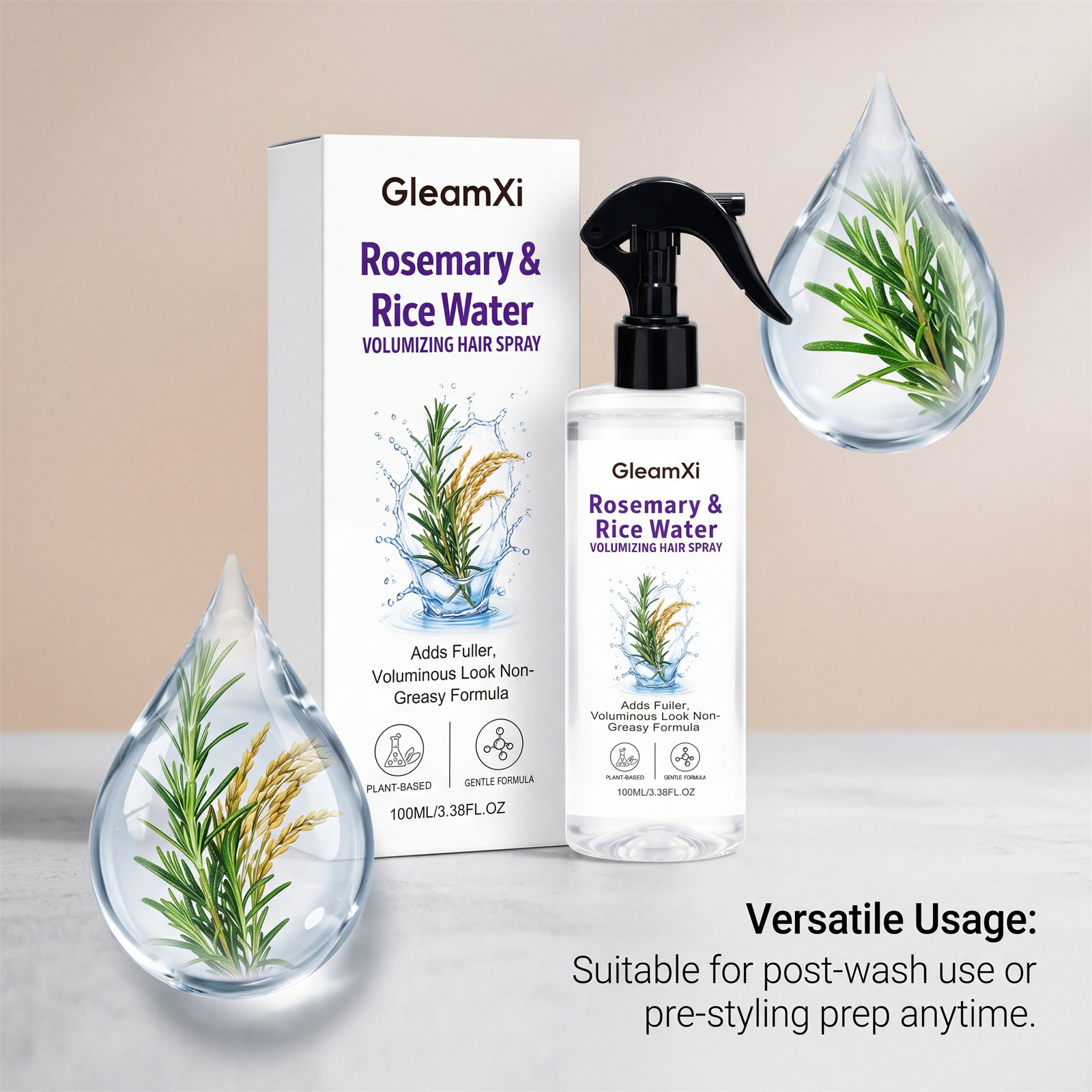 Spray Volumizador de Cabelo co - Hair Care With Rice Water avaliação e preço
