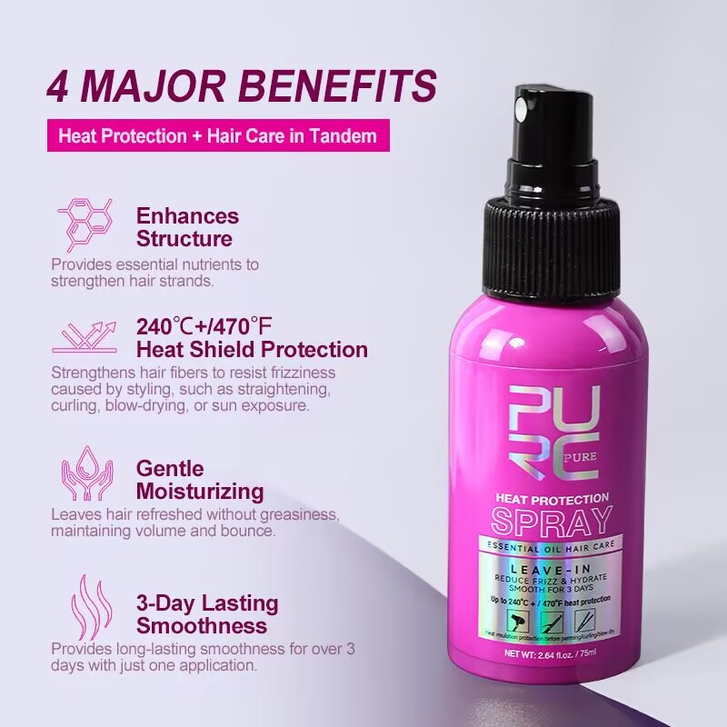 Spray Protetor Térmico PURC co - Hair Care Heat Protectant avaliação e preço