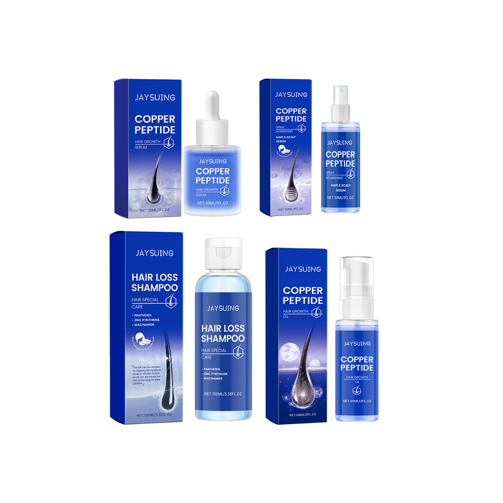 Shampoo com peptídeo de cobre, - Hair Care Hair Serum avaliação e preço