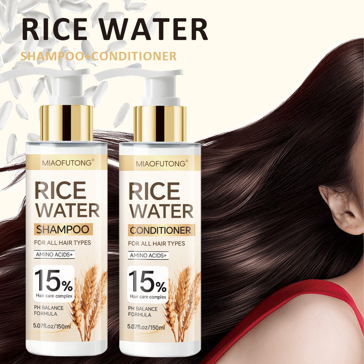 Kit de Lavagem com Água de Arr - Hair Care With Rice Water avaliação e preço