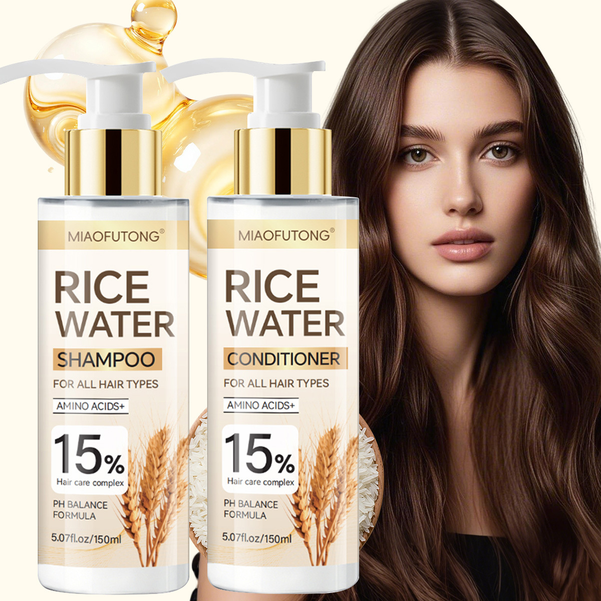 Kit de Lavagem com Água de Arr - Hair Care With Rice Water avaliação e preço