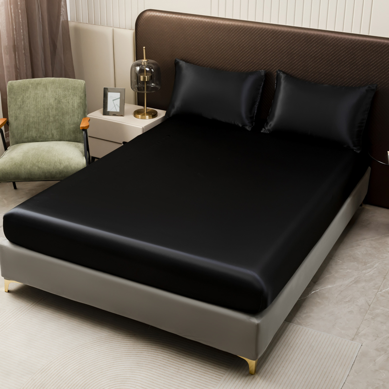Lençol de cetim preto, 3 peças - Satin Pillowcase Silk avaliação e preço