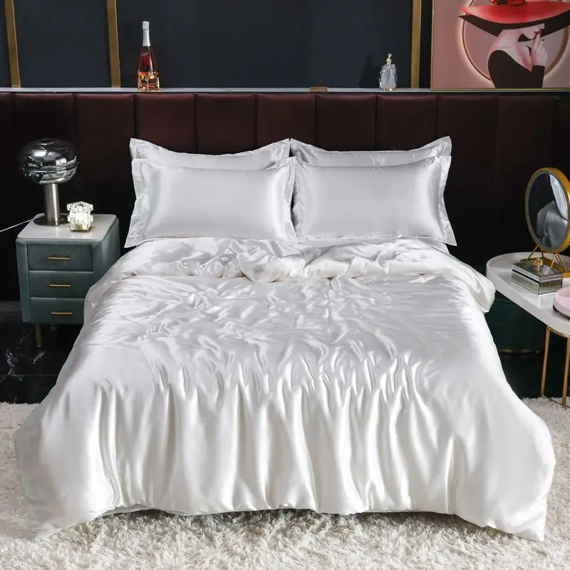Nordic cetim seda conjunto de  - Satin Pillowcase Silk avaliação e preço