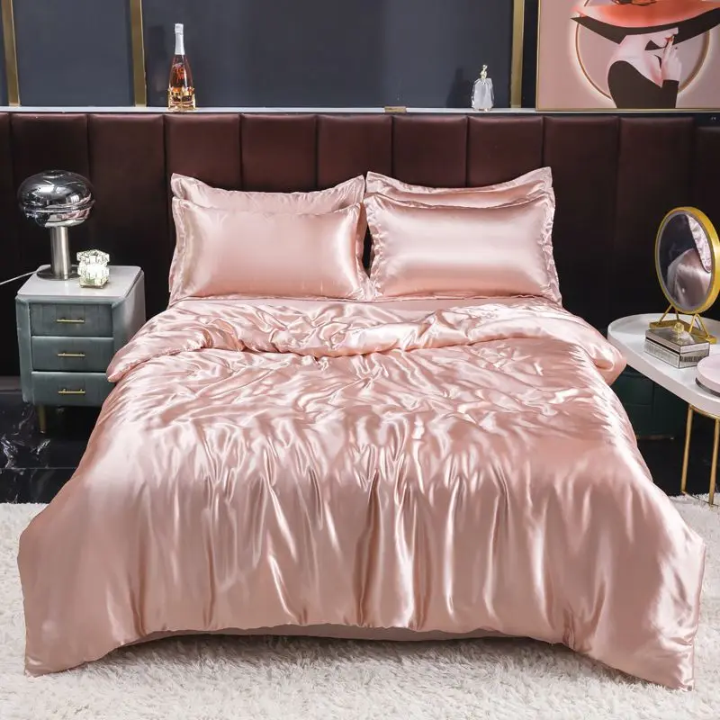 Nordic cetim seda conjunto de  - Satin Pillowcase Silk avaliação e preço