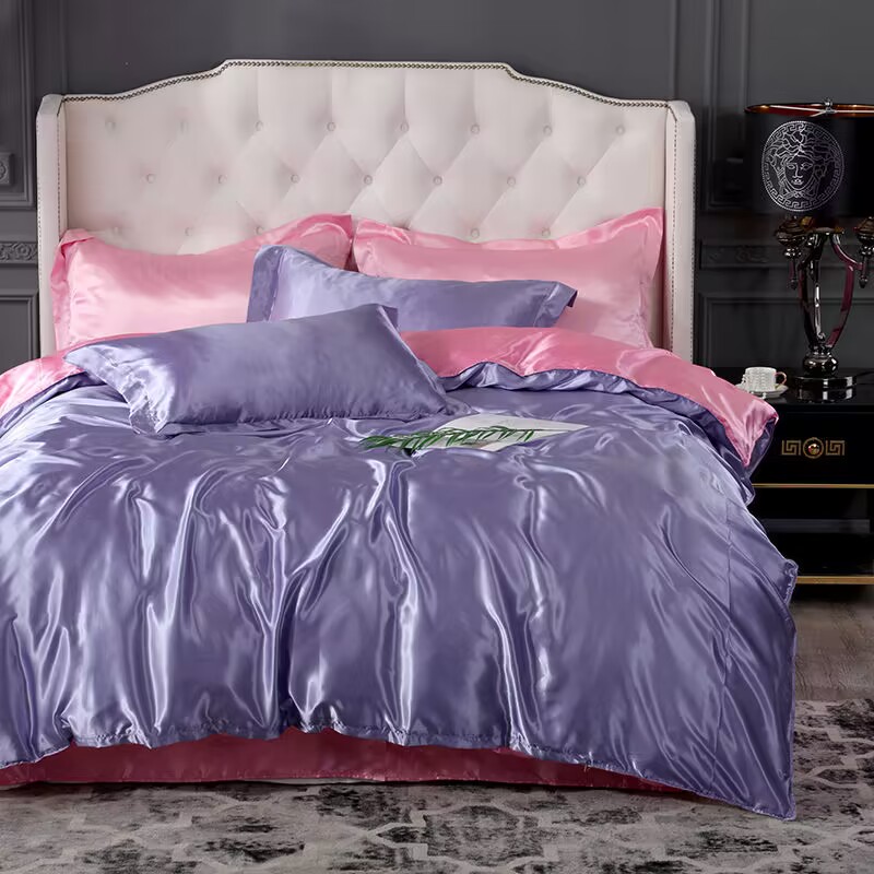 Conjunto de Capa de Edredom de - Satin Pillowcase Silk avaliação e preço