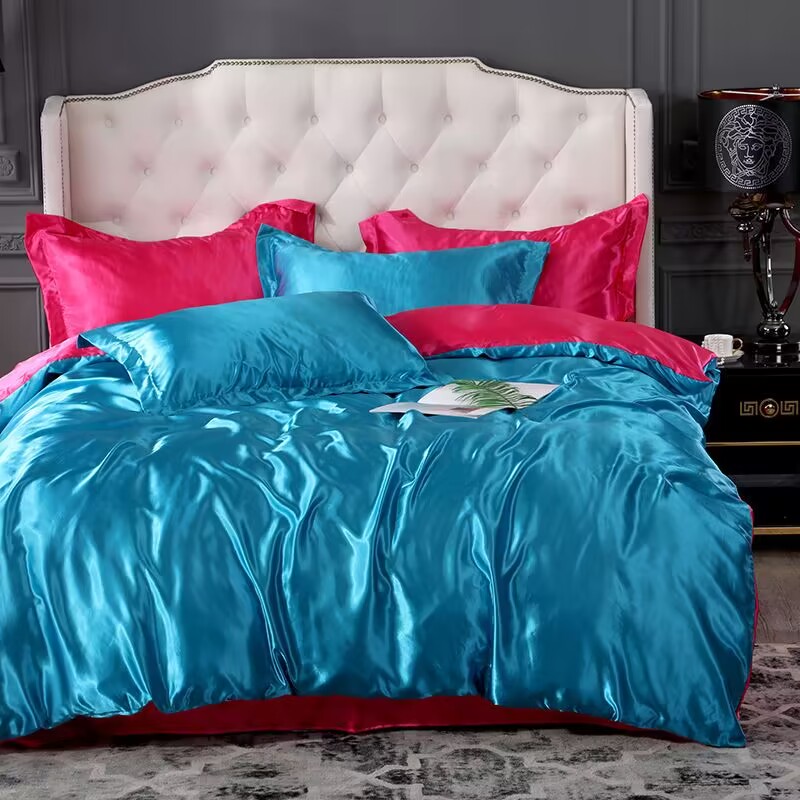 Conjunto de Capa de Edredom de - Satin Pillowcase Silk avaliação e preço