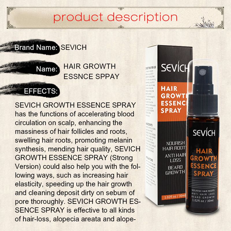 Sevich-Spray rápido do crescim - Hair Care Essence Oil avaliação e preço